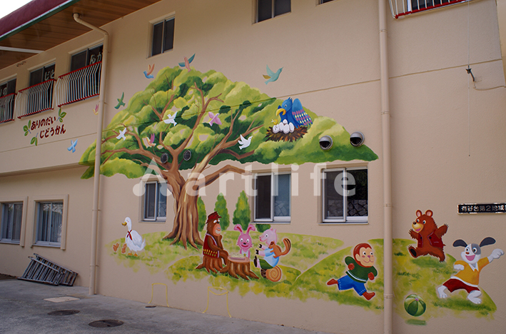 児童館 壁画