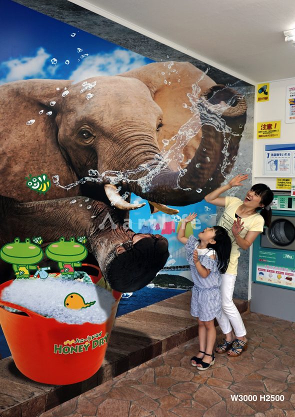 山口県下関市クリーニング店　ハニードライ「ぞう」